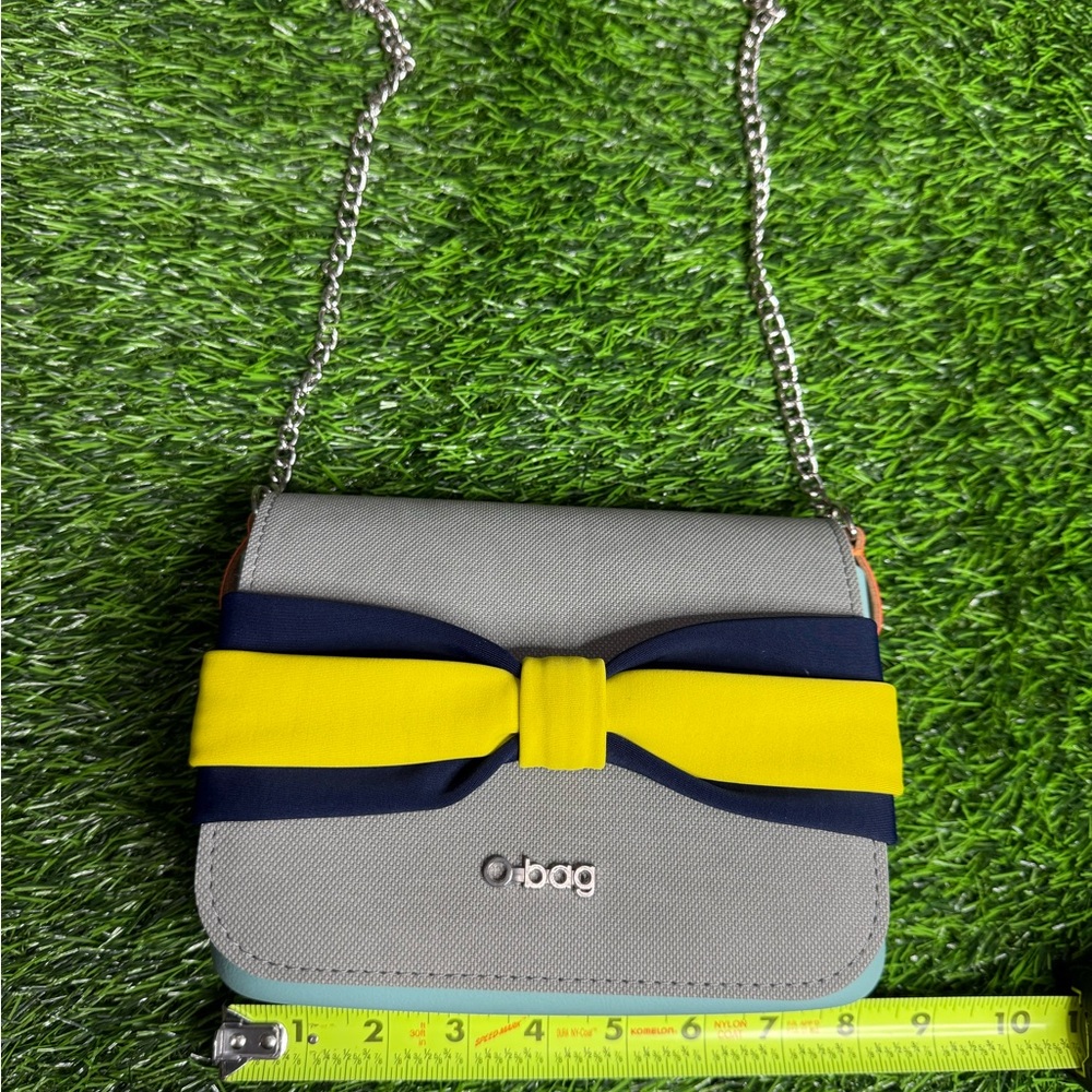 O Bag Made in Italy Gray and Yellow Women's Bag